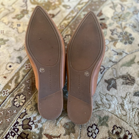 Lucky Brand Women’s Brynnuh Mule Slip-On Brown Leather Cognac Color Size 9.5 - Picture 12 of 12